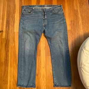 Levi’s 501 button fly jeans 42x32 excellent condition